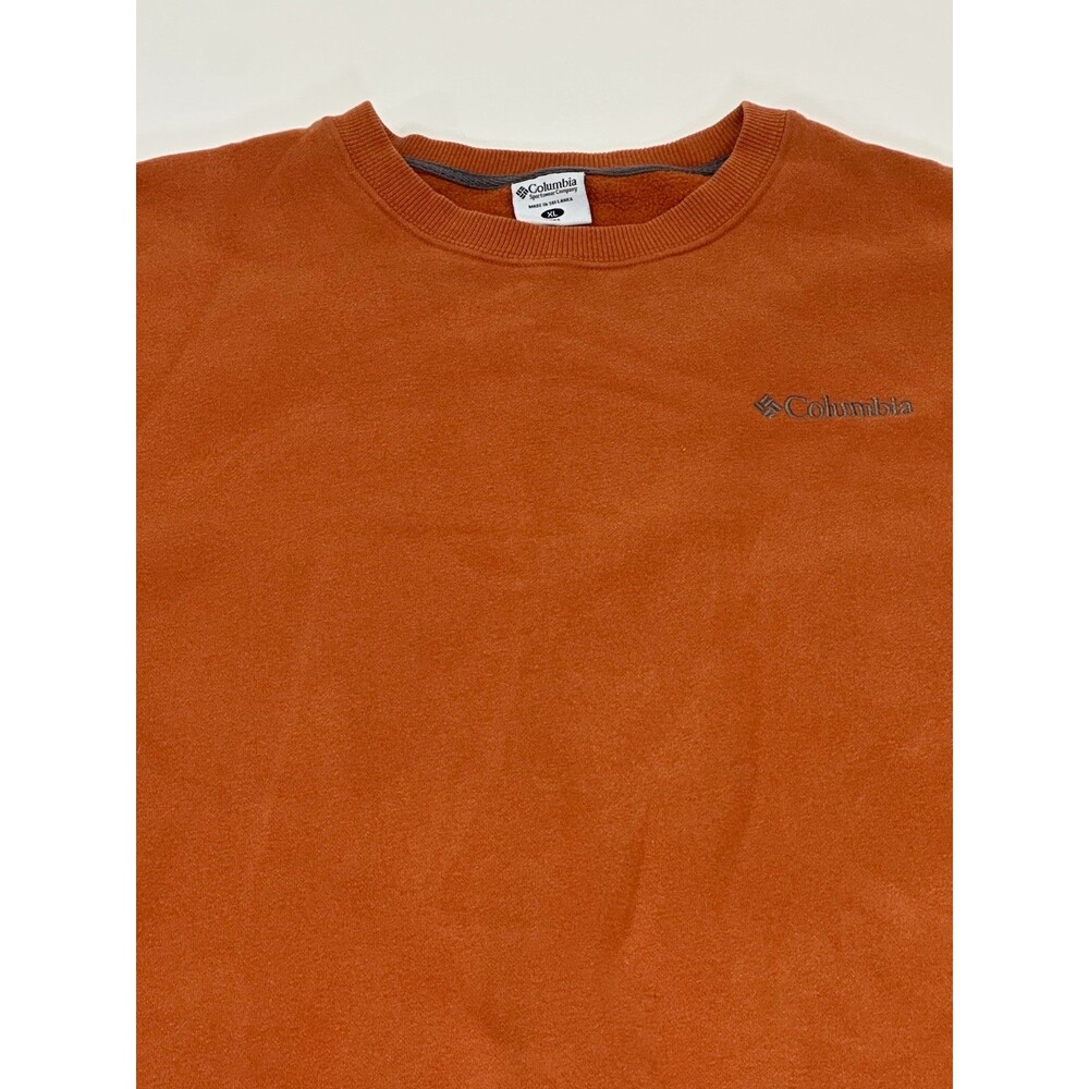 Columbia Men's Long Sleeve Sweater, Orange, Size XL